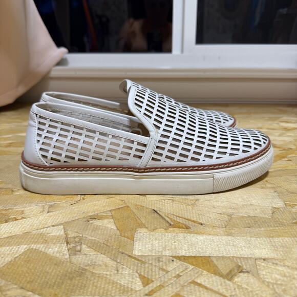 Antonio Melani Slip On Leather Cut Out Slip On Loafers Size 9 - Picture 1 of 9